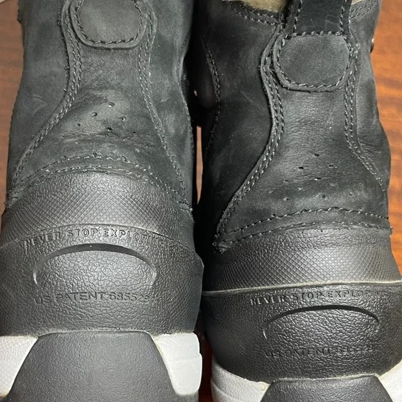 The North Face Waterproof Snow Boots Women's US 7 Black Faux Fur Lined Winter - Picture 3 of 16